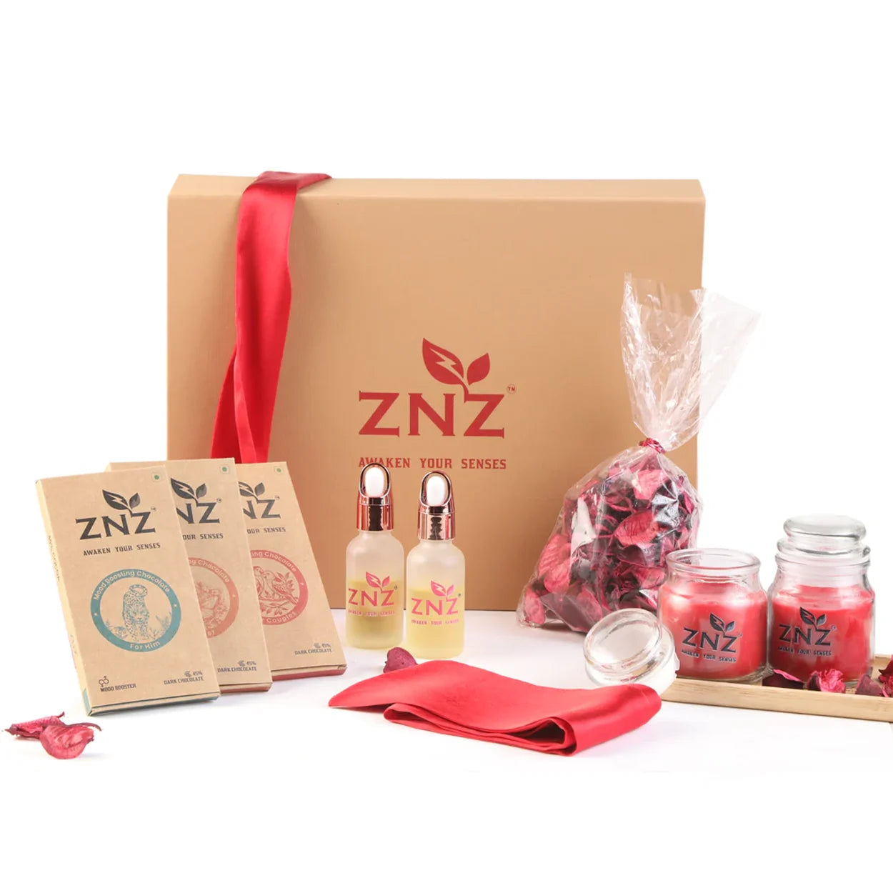 ZNZ MOOD UPLIFTING CHOCOLATE GIFT HAMPER FOR COUPLES