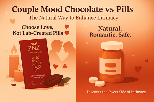 Couple Mood Chocolate vs Pills: The Natural Way to Enhance Intimacy