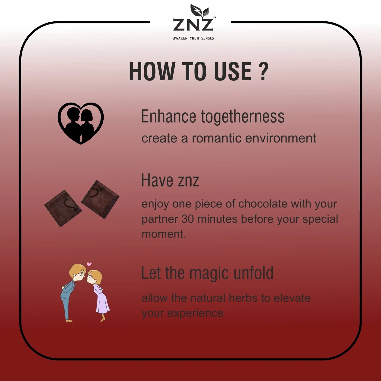 how to use znz chocolate