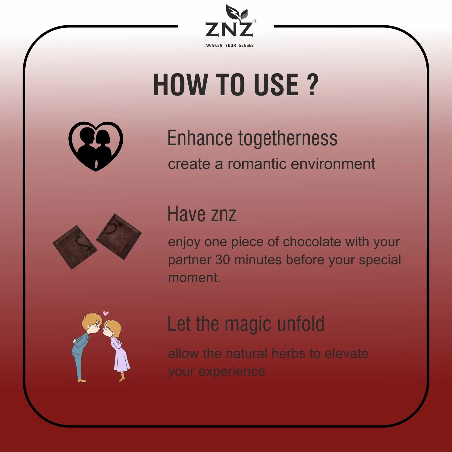how to use znz chocolate