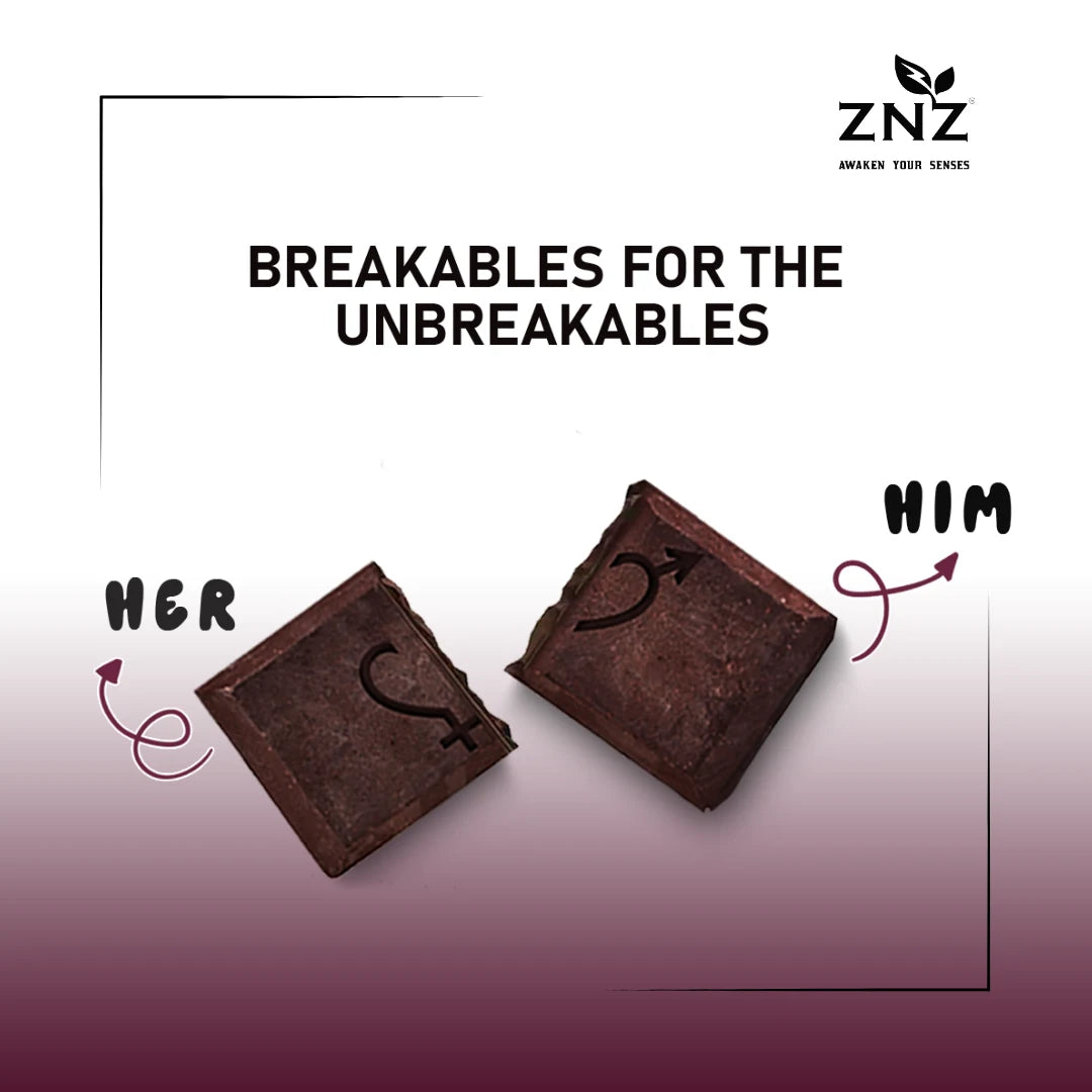 ZNZ Couple Exotic Combo| Romantic Gift Set  | Body Massage Oil + Couple Chocolate + Blindfold